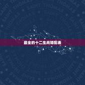 最全的十二生肖婚配表，属相婚配十二生肖年龄表