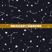 男60年出生和71年属猪的婚配，71年属猪的和什么属相最配