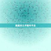 我属羊儿子属牛不合，父亲母亲属羊孩子属牛