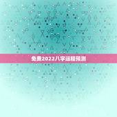 免费2022八字运程预测 八字日柱2022年运势
