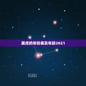 属虎的年份表及年龄2021，属虎的今年多大了2021年？