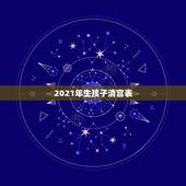 2021年生孩子清宫表，清宫表2021生男生女图计算方法