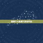 查两个人生辰八字合不合，算命中的两个人生辰八字合不合
