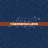今日最吉利数字是什么数字呢