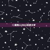 属狗人2022年多少岁，2022 属狗人全年运势1994