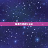 属牛的11月份运势，属牛的人11月份和12月份运气好不好