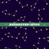 属相是金鼠名字里有个煜字好吗，属性为金的字有哪些