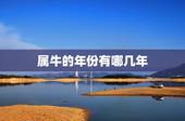 属牛的年份有哪几年，本命牛年多少岁