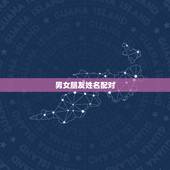 男女朋友姓名配对，爱情的男女姓名配对表