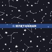 狮子座下半年的运势，狮子座，下半年的运势怎么样啊？求具体的，谢谢