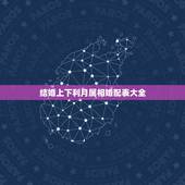 结婚上下利月属相婚配表大全，属相婚配