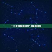 十二生肖属相排序12属相排序，12生肖属相顺序
