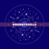 家庭的属相不合的怎么办，属相不合怎么办