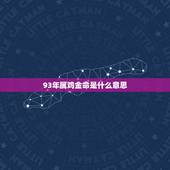 93年属鸡金命是什么意思，1993年出生是什么金命