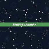 属狗的今年过完生日多大，七零后属狗的今年多大了