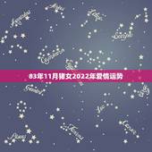 83年11月猪女2022年爱情运势，农历83年12月23猪女的婚姻事业
