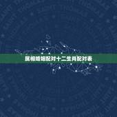 属相婚姻配对十二生肖配对表，十二生肖最佳姻缘配对