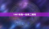 1987年兔一生有二婚吗，87属兔二次婚姻在几岁