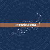十二生肖今日运势解读，今日十二生肖运势如何的最新相关信息