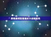 摩羯座和巨蟹座长大结婚配吗，摩羯座和巨蟹座配吗，