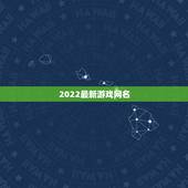 2022最新游戏网名，游戏网名大全2023最新版的