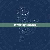 1971年1月13阴历属相，1971年1月16日农历属什么生肖