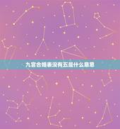 九宫合婚表没有五是什么意思，关于男女宫度数合婚（吕才合婚法）问题