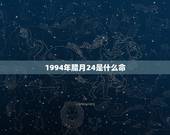 1994年腊月24是什么命，农历12月24日出生是什么命