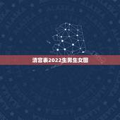清宫表2022生男生女图，10秒测出怀男孩和女孩