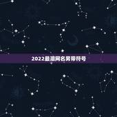 2022最潮网名男带符号，2023最潮网名带特殊符号