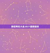 微信网名大全2021最新版的，微信网名2023最新男生