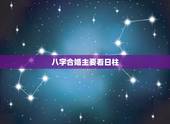 八字合婚主要看日柱，测夫妻八字合不合主要看日柱，八字合婚不能