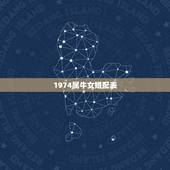 1974属牛女婚配表，女孩属牛的婚配表，和什么最合？