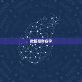 微信招财名字，招财微信名字
