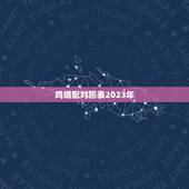 鸡婚配对照表2023年，2023年适合81年鸡男和87兔女结婚的日子？