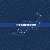 十二生肖黄历婚配宜忌，黄历书上的十二生肖婚配表是科学推理吗？如果刚好找