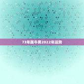 73年属牛男2022年运势，73年属牛的十年大运