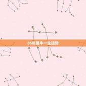 85年属牛一生运势，85年属牛今年的运势如何