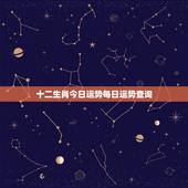 十二生肖今日运势每日运势查询，十二生肖星座每日运势