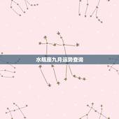 水瓶座九月运势查询，水瓶座2009年9月运势如何？