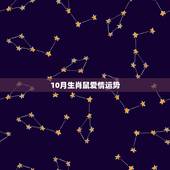 10月生肖鼠爱情运势
