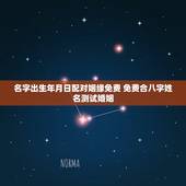 名字出生年月日配对姻缘免费 免费合八字姓名测试婚姻