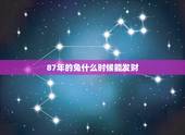 87年的兔什么时候能发财，87年兔子几月能发财
