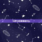 10月18日属相是什么，2019年本月农历十月十八日是属什么生肖？