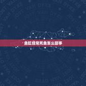 鱼缸经常死鱼怎么回事，鱼缸换了过滤器材换水就死鱼怎么回事？