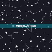 生肖狗的人今日运势，82年属狗今天的运气