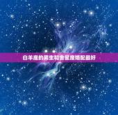 白羊座的男生和舍星座婚配最好，白羊座男和什么星座女婚配合适
