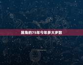 属兔的75年今年多大岁数，75年今年多大岁了