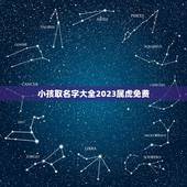 小孩取名字大全2023属虎免费 虎宝宝取名大全