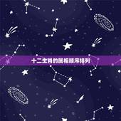 十二生肖的属相顺序排列，十二生肖排序？
